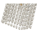 Elegant Crystal Ceiling Light, Polished Chrome Finish, IP44 Rated