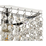 Elegant Crystal Ceiling Light, Polished Chrome Finish, IP44 Rated