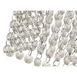 Elegant Crystal Ceiling Light, Polished Chrome Finish, IP44 Rated
