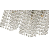 Contemporary Chrome Crystal Ceiling Light, 4 x G9, IP44