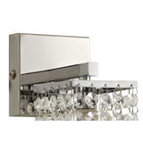 Polished Chrome & Crystal Wall Sconce, G9 LED/Halogen 25W, IP44 Rated