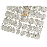 Polished Chrome & Crystal Wall Sconce, G9 LED/Halogen 25W, IP44 Rated