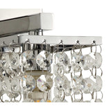 Polished Chrome & Crystal Wall Sconce, G9 LED/Halogen 25W, IP44 Rated