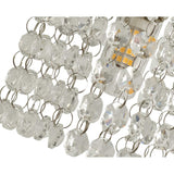 Polished Chrome & Crystal Wall Sconce, G9 LED/Halogen 25W, IP44 Rated