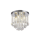Polished Chrome & Crystal Ceiling Light with 4 x G9 IP44 Rating