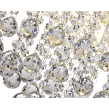 Polished Chrome & Crystal Ceiling Light with 4 x G9 IP44 Rating