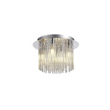 Polished Chrome Ceiling Light with Clear Glass, 4 x G9, IP44