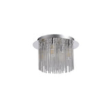 Polished Chrome Ceiling Light with Clear Glass, 4 x G9, IP44