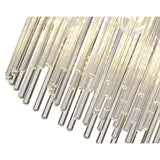 Polished Chrome Ceiling Light with Clear Glass, 4 x G9, IP44