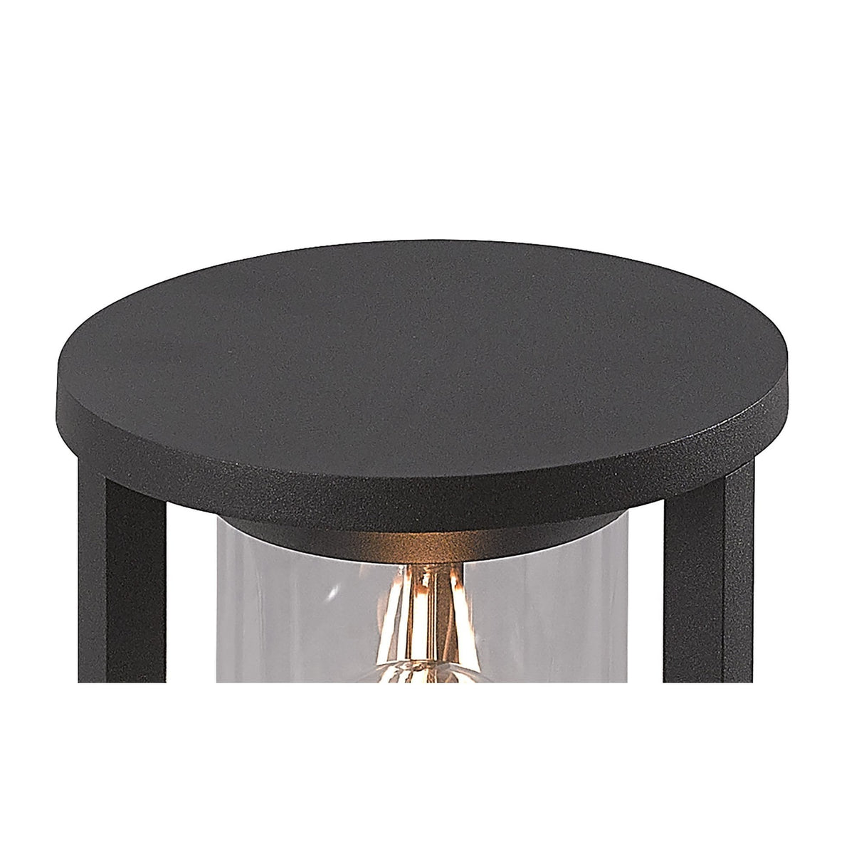 Modern Anthracite Outdoor Pillar Lamp, E27 Compatible, IP65 Rated, 2-Year Warranty