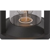 Modern Anthracite Outdoor Pillar Lamp, E27 Compatible, IP65 Rated, 2-Year Warranty