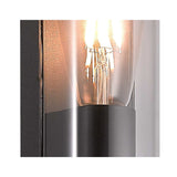 Curved Anthracite Wall Lamp, E27 Socket, IP65 Rated, 2-Year Warranty