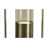 Antique Brass & Amber LED Table Lamp, 4000K, with Inline Switch, 3-Year Warranty