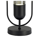 Sleek Black Table Lamp with Smoked Shade, 7W LED, 4000K Natural Light, 3-Year Warranty