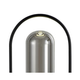 Sleek Black Table Lamp with Smoked Shade, 7W LED, 4000K Natural Light, 3-Year Warranty