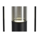 Sleek Black Table Lamp with Smoked Shade, 7W LED, 4000K Natural Light, 3-Year Warranty