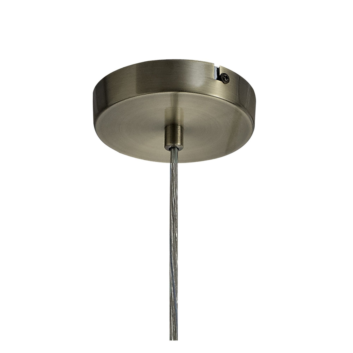 Antique Brass Pendant Light with Amber Shade, 7W LED, 4000K, 790lm, 3-Year Warranty