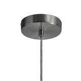 Elegant Satin Nickel LED Pendant Light with Clear Shade - 7W, 4000K, 790lm, 3-Year Warranty
