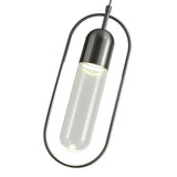 Elegant Satin Nickel LED Pendant Light with Clear Shade - 7W, 4000K, 790lm, 3-Year Warranty