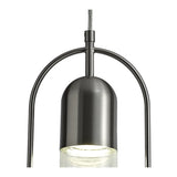 Elegant Satin Nickel LED Pendant Light with Clear Shade - 7W, 4000K, 790lm, 3-Year Warranty