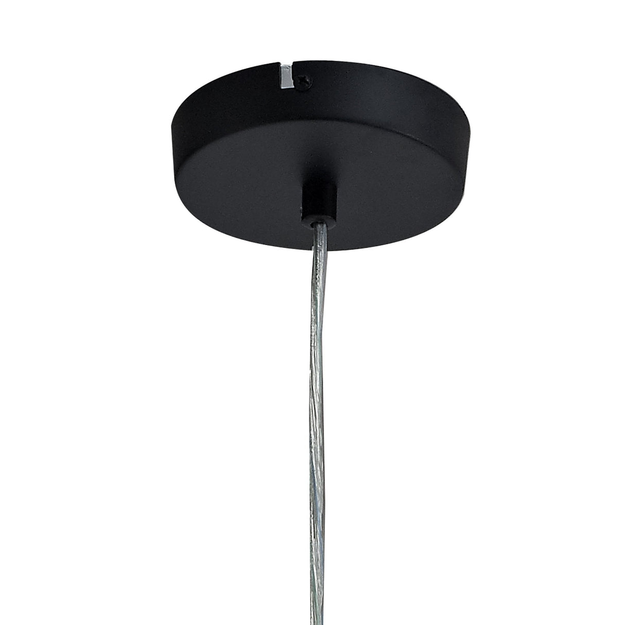 Sleek Black & Smoked Glass Pendant Light with Integrated 7W LED, 790lm, 4000K, 3-Year Warranty