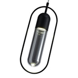Sleek Black & Smoked Glass Pendant Light with Integrated 7W LED, 790lm, 4000K, 3-Year Warranty