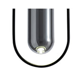 Sleek Black & Smoked Glass Pendant Light with Integrated 7W LED, 790lm, 4000K, 3-Year Warranty