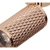 Contemporary Rose Gold Surface Mounted Spotlight, GU10 Fixture
