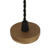 Champagne Gold Pendant Lighting Kit with 2M Adjustable Drop and GU10 Fitting