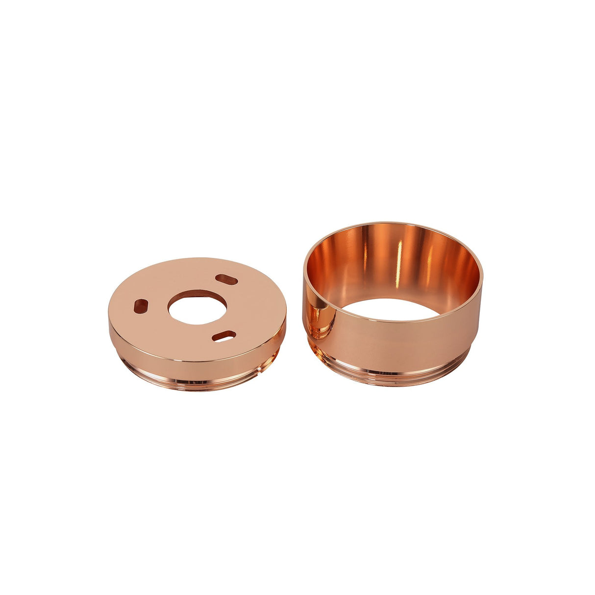Elegant Rose Gold Dual Ring Accessory Pack - 2cm Face & 1cm Back Rings