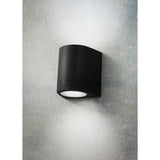 Marta 160 LED Wall Light, Black Finish, Cool White 7W Luminaire