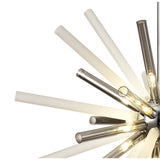 16-Light G9 Pendant in Smoked & Frosted Finish with Polished Chrome Accents