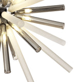 16-Light G9 Pendant in Smoked & Frosted Finish with Polished Chrome Accents