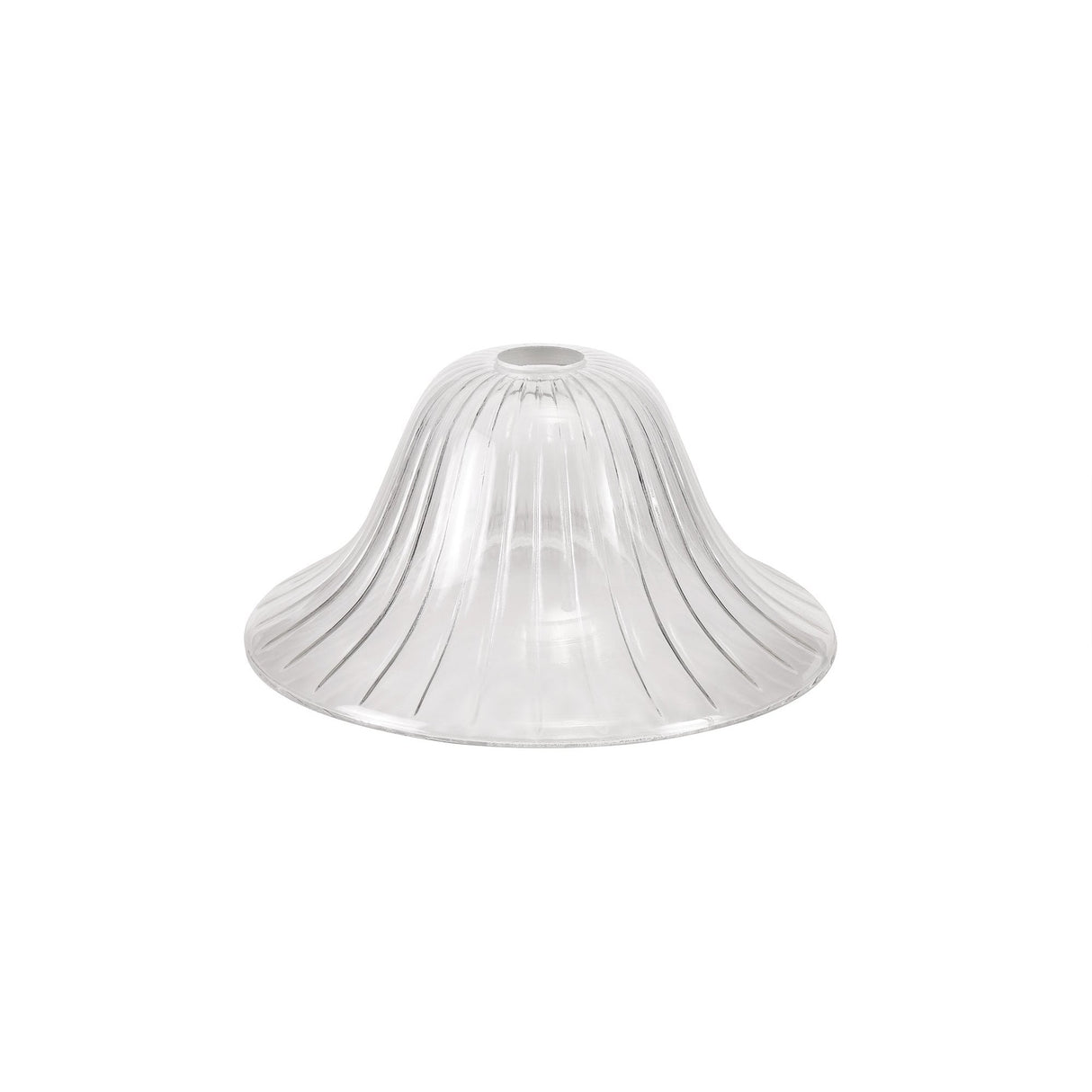Elegant 30cm Transparent Glass Bell Lampshade