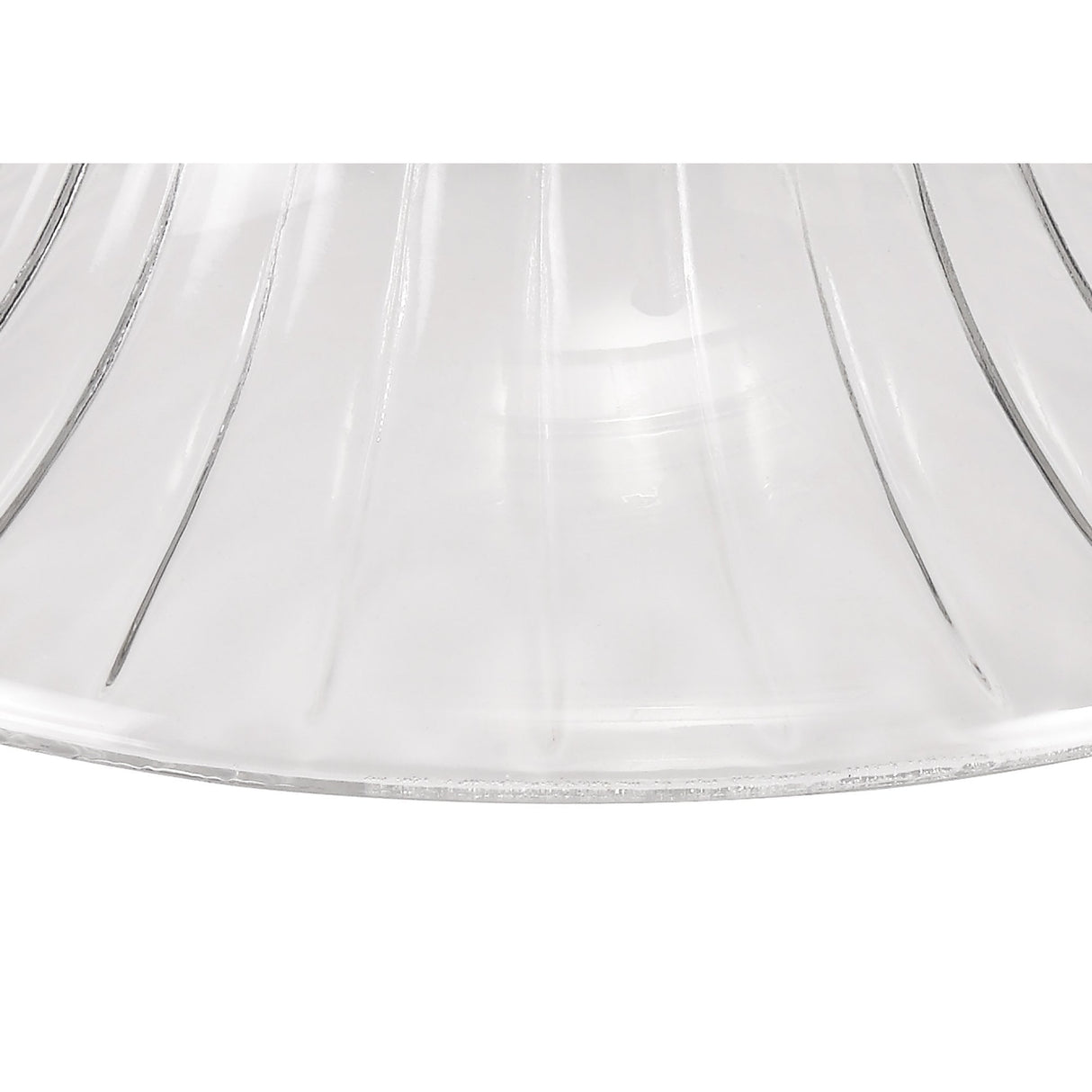 Elegant 30cm Transparent Glass Bell Lampshade