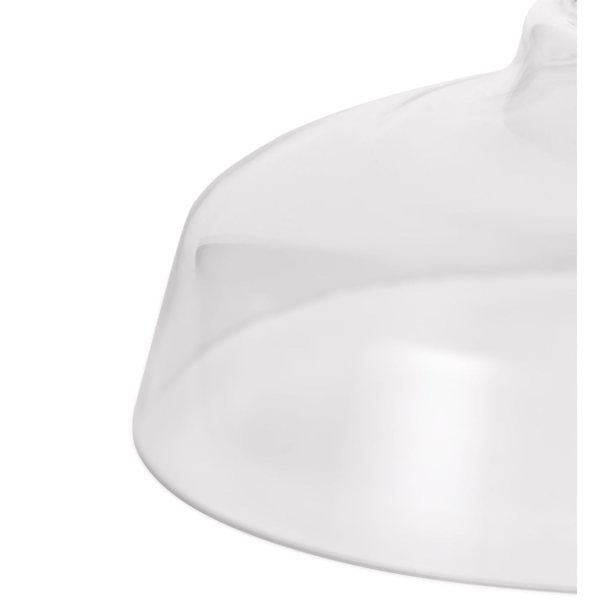 Clear Glass Circular Lampshade - 38cm Diameter
