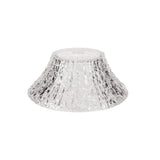 Elegant 38cm Clear Glass Lampshade with Intricate Pattern Design
