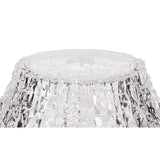 Elegant 38cm Clear Glass Lampshade with Intricate Pattern Design