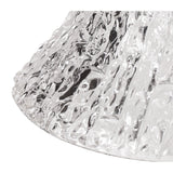 Elegant 38cm Clear Glass Lampshade with Intricate Pattern Design