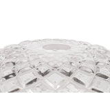 Clear Textured Glass Lampshade, 30cm Round Design
