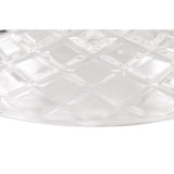 Clear Textured Glass Lampshade, 30cm Round Design