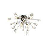 Modern Sputnik Chandelier with Polished Nickel and K9 Crystal Design