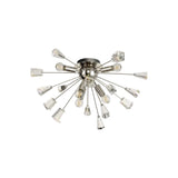 Modern Sputnik Chandelier with Polished Nickel and K9 Crystal Design