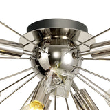Modern Sputnik Chandelier with Polished Nickel and K9 Crystal Design