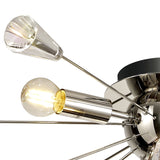 Modern Sputnik Chandelier with Polished Nickel and K9 Crystal Design