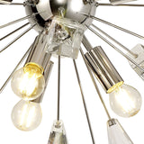 Modern Sputnik Chandelier with Polished Nickel and K9 Crystal Design