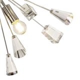 Modern Sputnik Chandelier with Polished Nickel and K9 Crystal Design