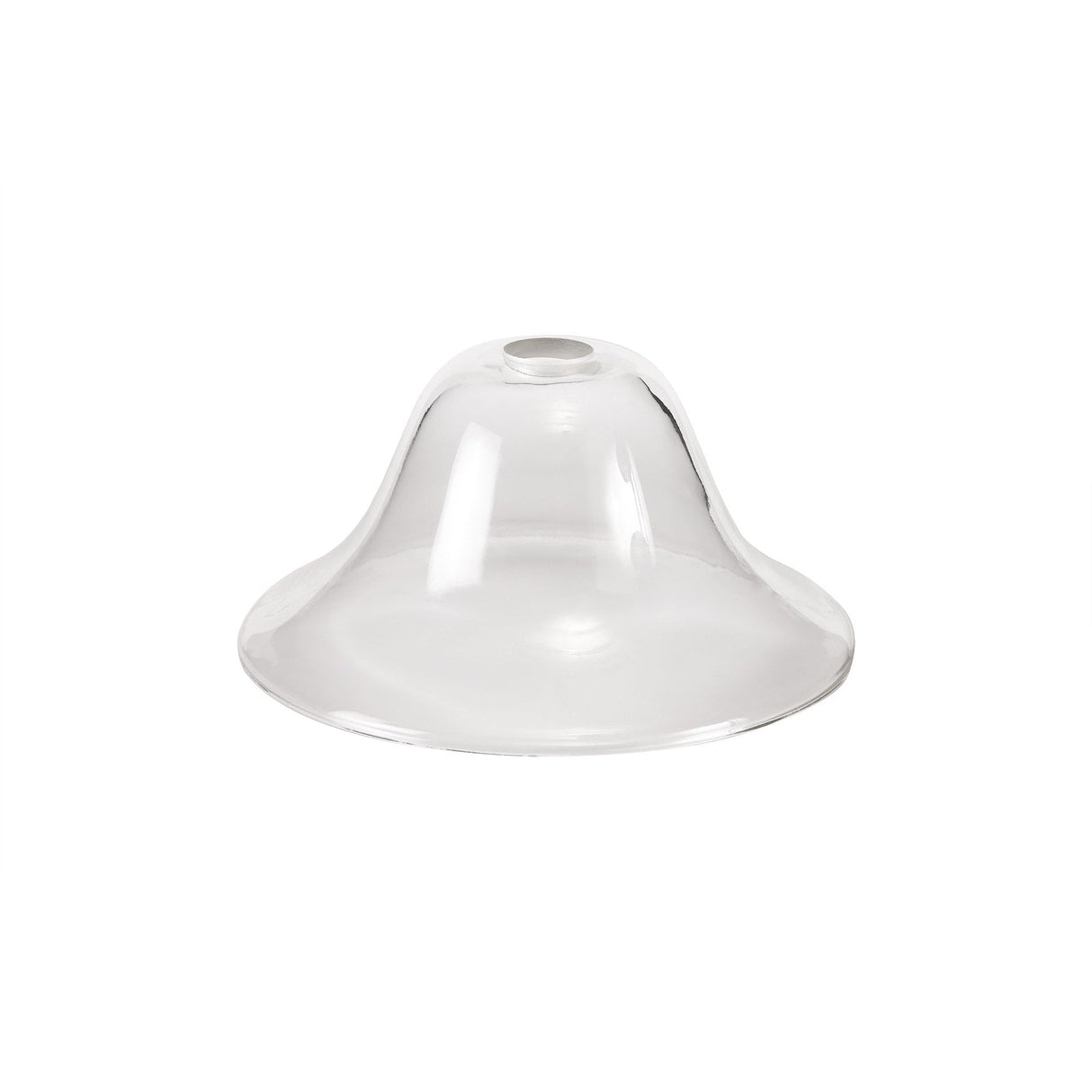 Elegant 30cm Clear Glass Bell Lampshade