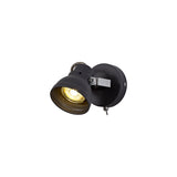 Modern Adjustable Spotlight, GU10 LED Compatible, Matte Grey & Polished Chrome Finish