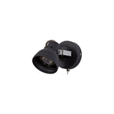 Modern Adjustable Spotlight, GU10 LED Compatible, Matte Grey & Polished Chrome Finish